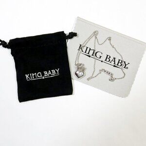 King Baby 3 Dimensional Heart Necklace ORIGINAL 'Vintage' Version, Authentic